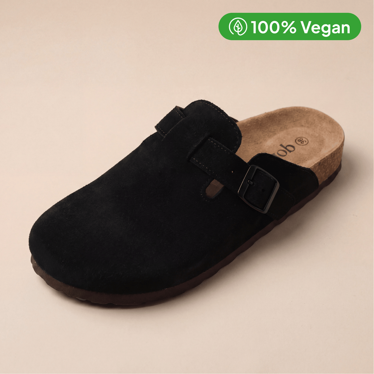 100% Vegan Suede Clogs by Qom