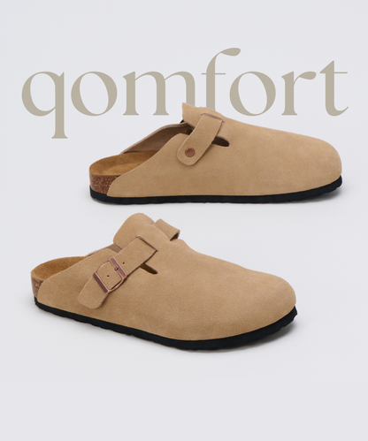 Premium Genuine Suede Clogs by Qom
