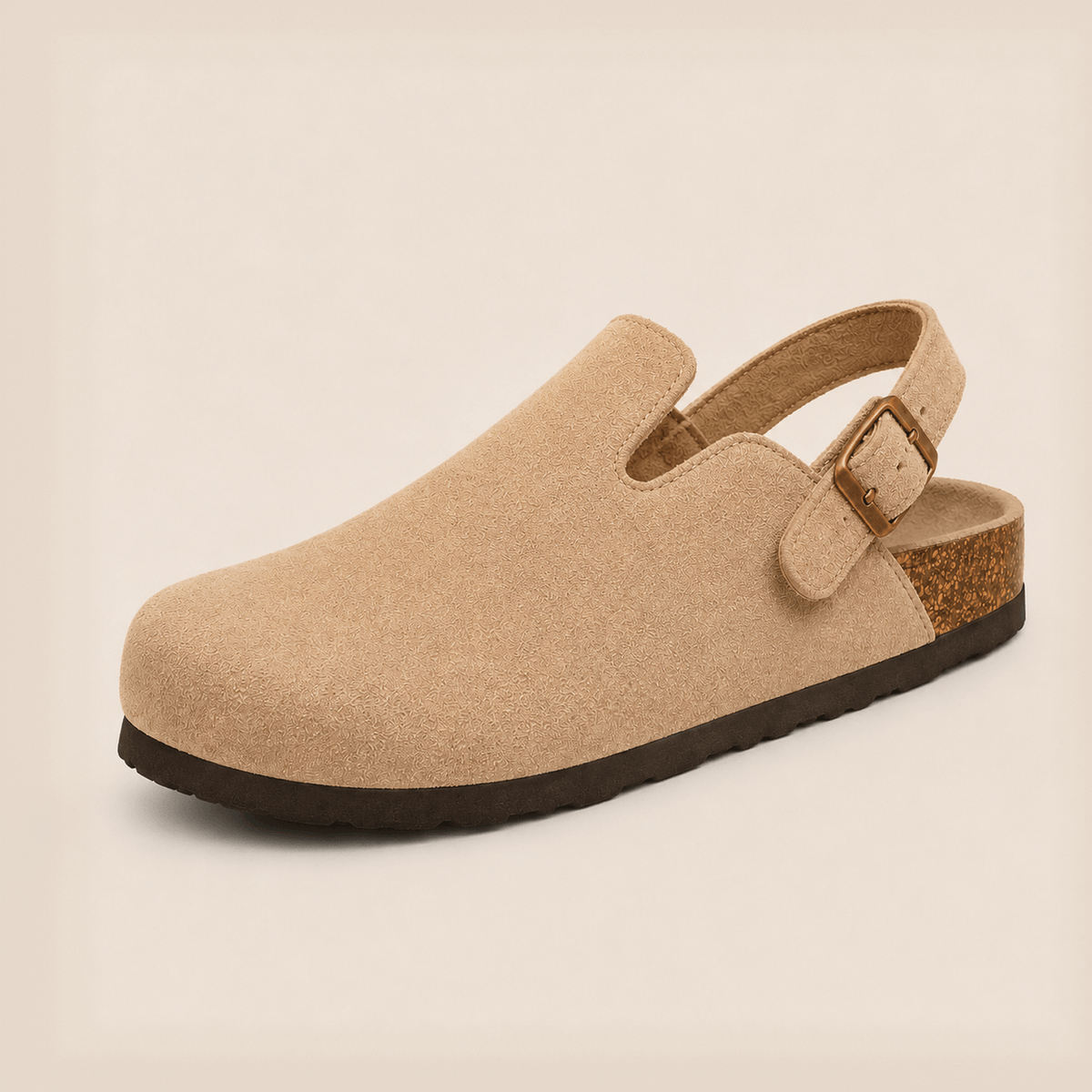 Genuine Suede Backstrap Clogs by Qom
