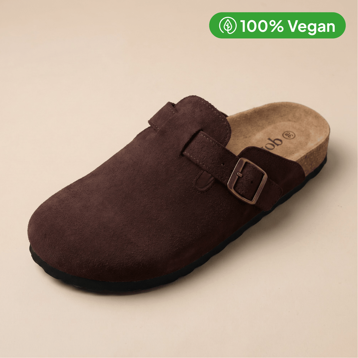 100% Vegan Suede Clogs by Qom